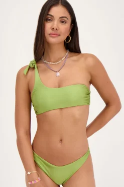 My Jewellery Haut De Bikini Asymétrique Vert Brillant à Noeud Fashion