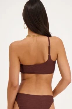 My Jewellery Haut De Bikini Asymétrique Marron Hot