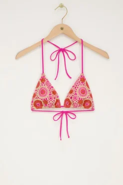 My Jewellery Haut De Bikini Avec Détails En Crochet Rose Discount