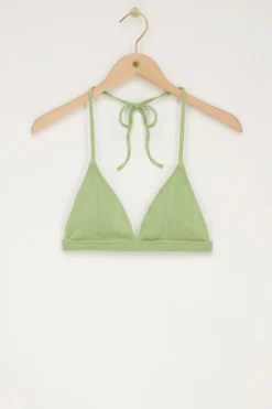 My Jewellery Haut De Bikini Côtelé Vert Best