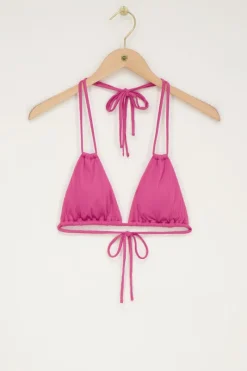 My Jewellery Haut De Bikini Triangle à Double Bretelles Rose Discount