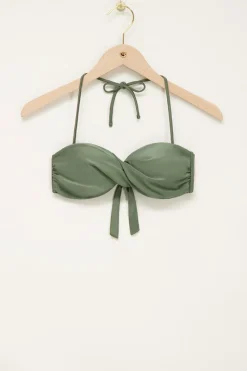My Jewellery Haut De Bikini Brillant Torsadé Vert Fashion