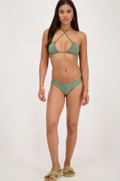 My Jewellery Haut De Bikini Brillant à Nouer Vert New