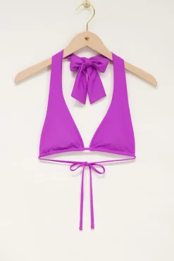 My Jewellery Haut De Bikini à Nouer Violet Discount