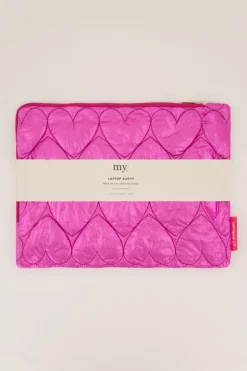 My Jewellery Housse Pour Ordinateur Avec Motif Coeur Rose Outlet