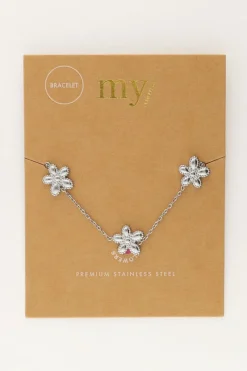 My Jewellery Island Bracelet Avec 3 Fleurs Online