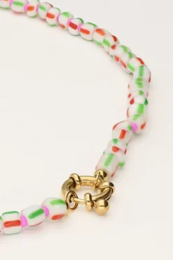 My Jewellery Island Collier De Perles Vertes Avec Fermoir Best