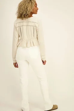 My Jewellery Jean Blanc Avec Fente Online