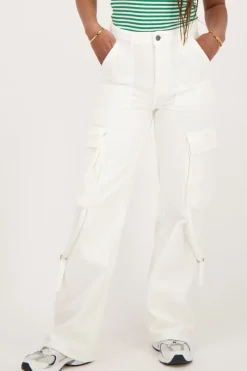 My Jewellery Jean Avec Poches Cargo Blanc New