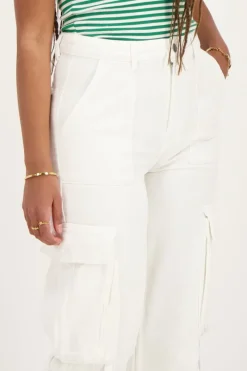 My Jewellery Jean Avec Poches Cargo Blanc New