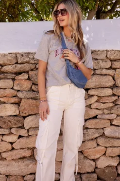 My Jewellery Jean Avec Poches Cargo Blanc New