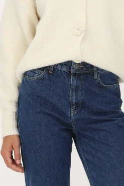My Jewellery Jean Bleu Foncé Avec Jambes Retroussées Outlet