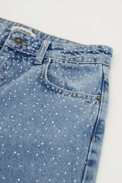 My Jewellery Jean Large Bleu Avec Strass Outlet