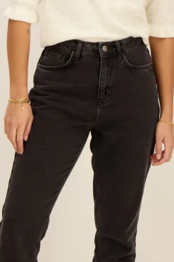 My Jewellery Jean Mom Gris Foncé Sale