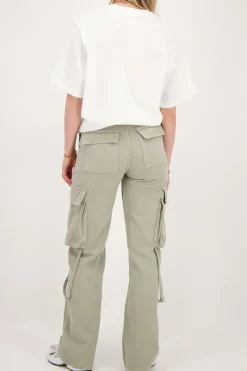 My Jewellery Jean Avec Poches Cargo Vert Outlet