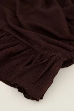 My Jewellery Jupe Drapée Marron Foncé Avec Structure Online