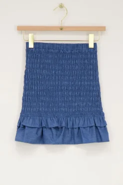 My Jewellery Jupe En Denim Bleu Avec Smock New