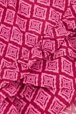 My Jewellery Jupe Rose à Imprimé Ikat Et Volants Online