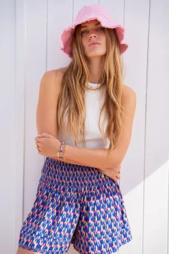 My Jewellery Jupe-short Bleu à Smocks Fashion
