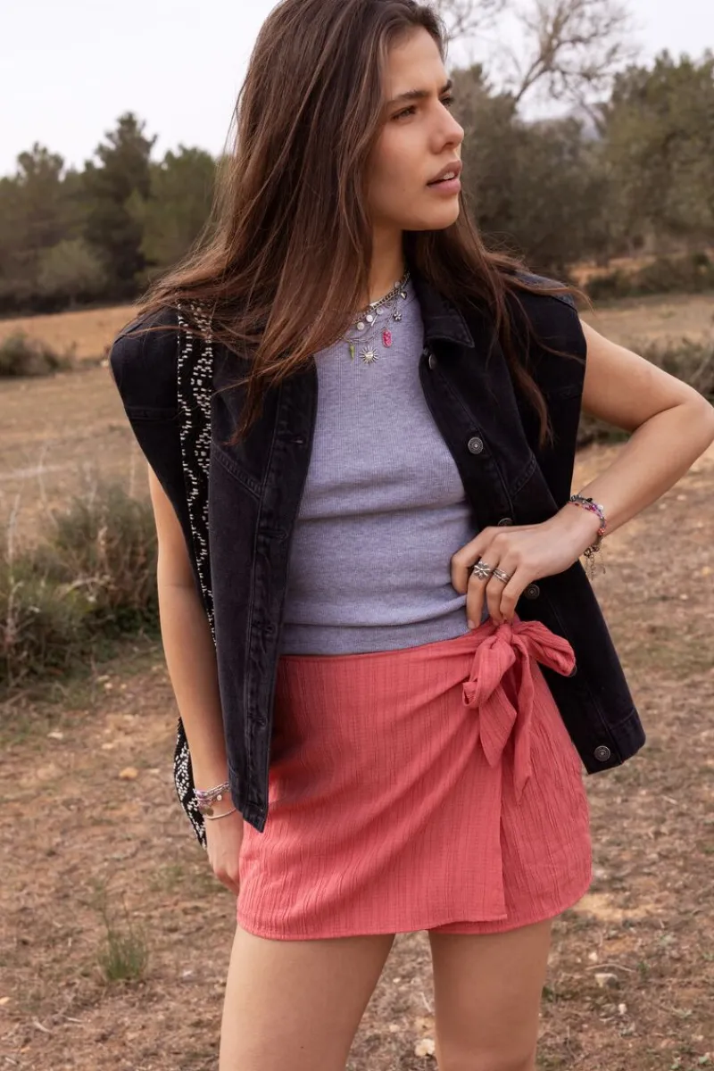 My Jewellery Jupe-short Corail Rose/Corail Fashion