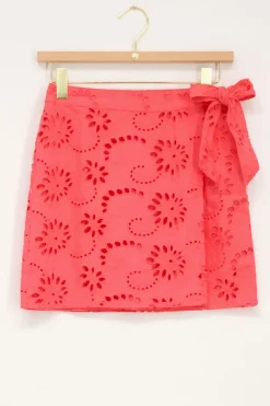 My Jewellery Jupe-short Corail Avec Broderie De Fleurs Clearance