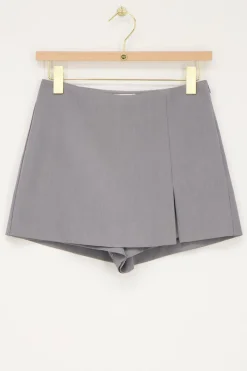 My Jewellery Jupe-short e Avec Mini Fente Gris Hot
