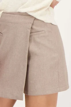 My Jewellery Jupe-short Taupe Taupe/Beige Best