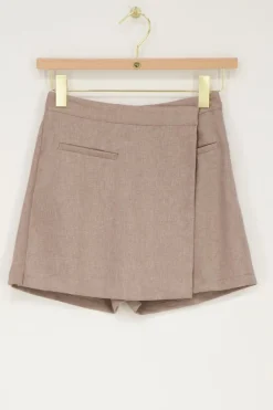 My Jewellery Jupe-short Taupe Taupe/Beige Best