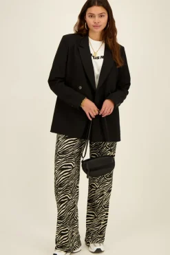 My Jewellery Legging Flare Zébré Noir & Blanc New