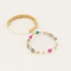 My Jewellery Lot De Bagues élastiques Avec Variété De Perles Online