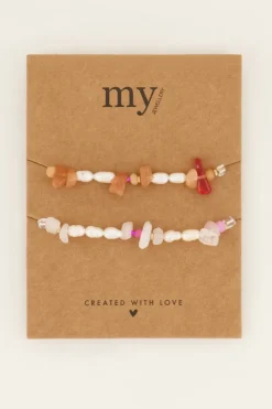 My Jewellery Lot De Bracelets Souvenir à Perles Fashion