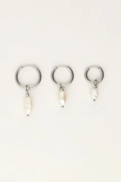 My Jewellery Lot De Trois Boucles D'oreilles En Perles Hot