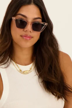 My Jewellery Lunettes De Soleil Cat Eye Roses New