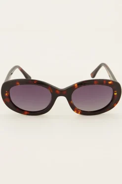 My Jewellery Lunettes De Soleil Ovales Marrons Marron/Noir Online