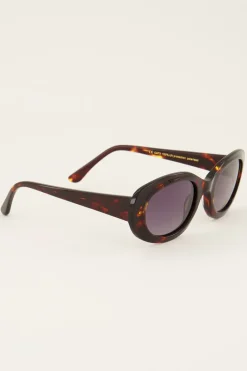 My Jewellery Lunettes De Soleil Ovales Marrons Marron/Noir Online