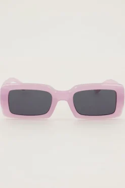 My Jewellery Lunettes De Soleil Rectangulaires Lilas Violet clair Discount