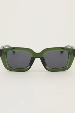 My Jewellery Lunettes De Soleil Rétro Vert foncé Clearance