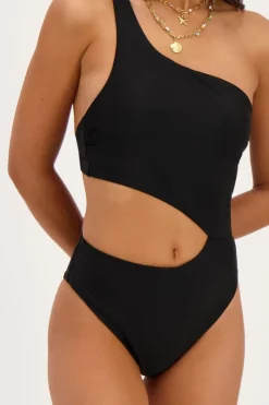 My Jewellery Maillot De Bain Noir à Une épaule Fashion