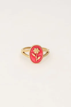 My Jewellery Maxi Bague Art Rose Avec Fleur Discount