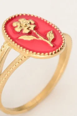 My Jewellery Maxi Bague Art Rose Avec Fleur Discount