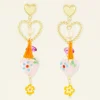 My Jewellery Maxi Boucles D'oreilles à Coeurs, Perles Et Pampille Sale