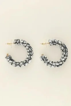 My Jewellery Maxi Boucles D’oreilles à Pierres Argentées New