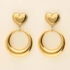 My Jewellery Maxi Boucles D'oreilles Coeur Et Anneau Best