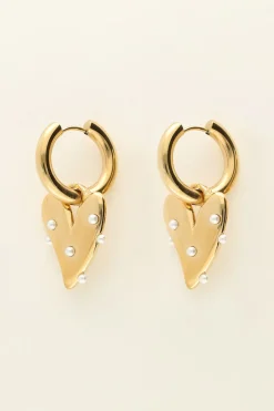My Jewellery Maxi Boucles D’oreilles Coeur à Perles Outlet