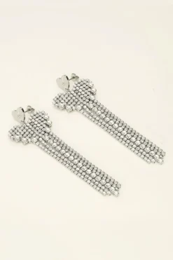 My Jewellery Maxi Boucles D'oreilles Cœur à Strass Universe New