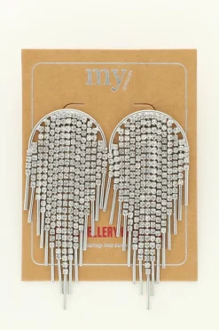 My Jewellery Maxi Boucles D'oreilles Strass Argentés Universe Discount
