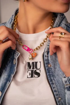 My Jewellery Maxi Collier Candy Avec Fermoir Et Charms Outlet