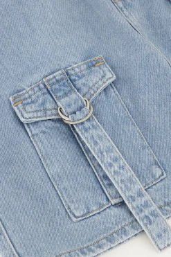 My Jewellery Mini Jupe Denim Bleu Cargo Discount