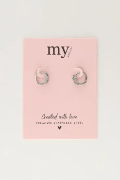 My Jewellery Mini-boucles D'oreilles Avec Pierres Multicolores Online