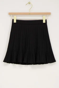 My Jewellery Minijupe Plissée Noire Hot